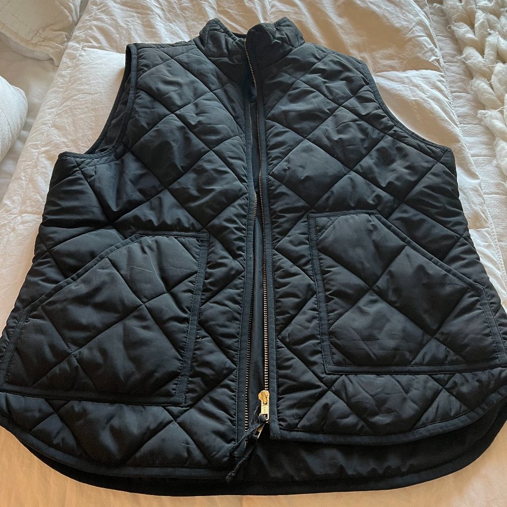 JCrew Outerwear Vest- Black Size L